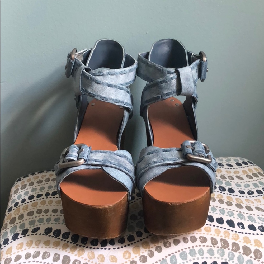 Joes jeans leather wedges - Picture 3 of 7